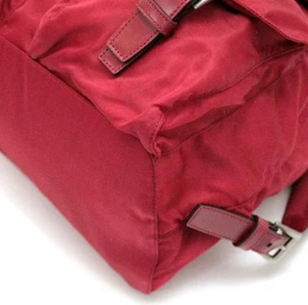 Prada Triangle Backpack Red - Picture 5 of 7
